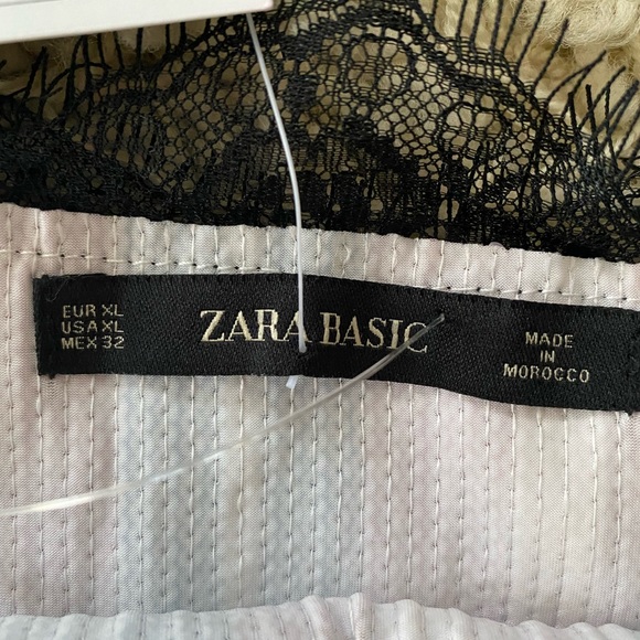 NWT! Zara Basic Sequin & Lace Striped Camisole women’s XL, stretch material. - Picture 6 of 15